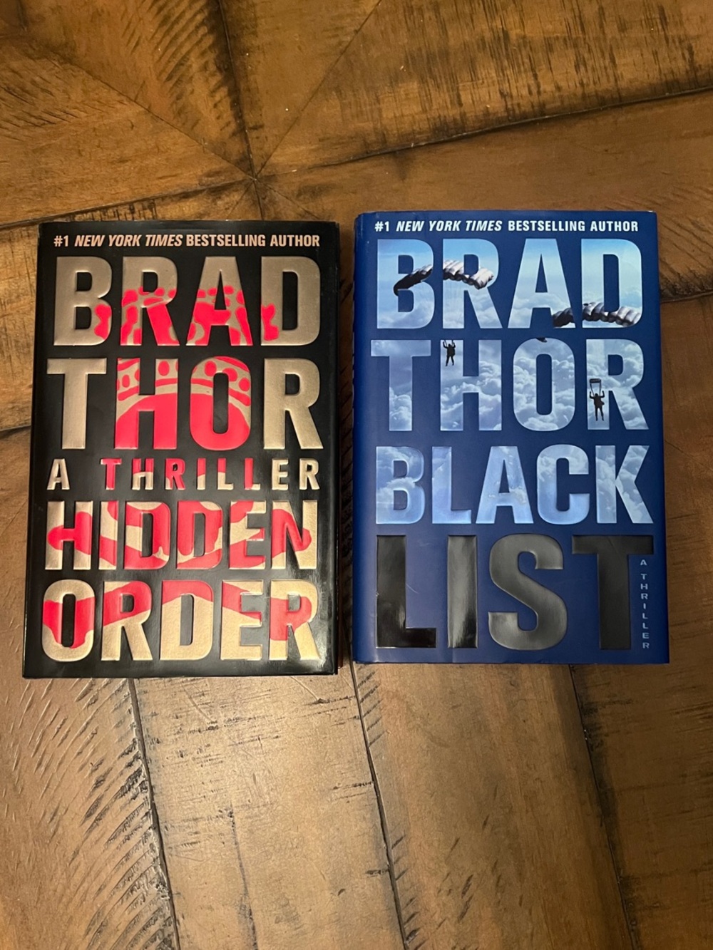 Brad Thor Hardcover Thriller Bundle - Hidden Order & Black List